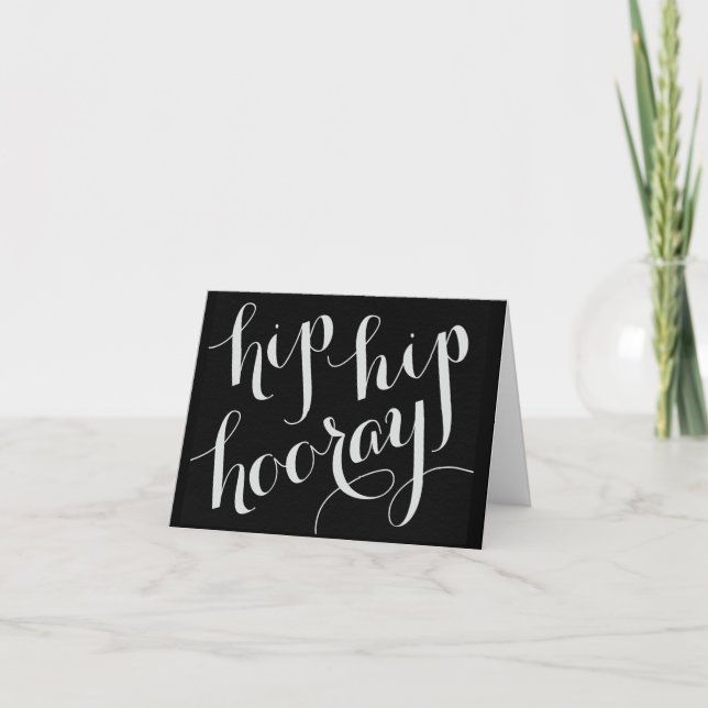 TARJETA HIP HIP HOORAY FELIZ POR TI (Anverso)