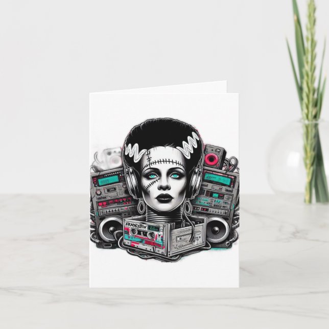 Tarjeta Hip Hop Bride De Frankenstein (Anverso)