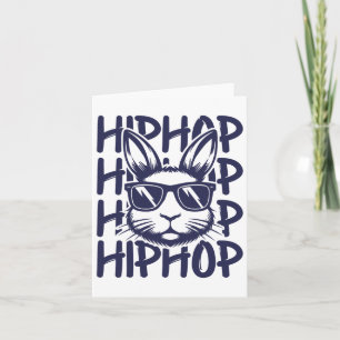 Tarjeta Hip Hop Bunny Sungles Easter Para Niños Hombres