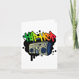 Tarjeta Hip Hop Dance Street Art Graffiti Spray Paint Danc