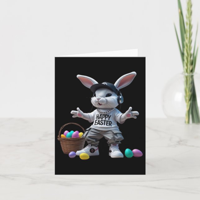 Tarjeta Hip-hop Easter Bunny (Anverso)