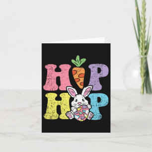 Tarjeta Hip Hop Easter Bunny Egg Hung Rabbit Spring