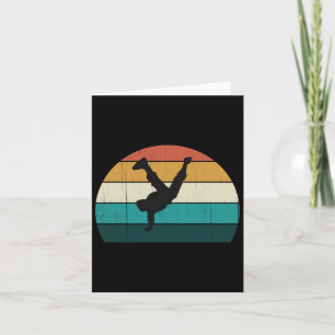 Tarjeta Hip Hop retro - Routi vintage de los bailes al ata