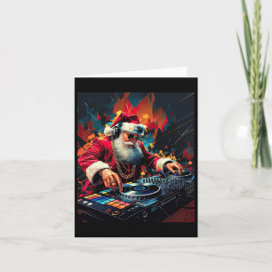 Tarjeta Hip Hop Santa Dj Navidades 2