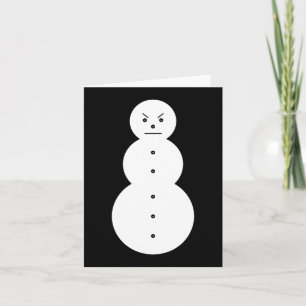Tarjeta Hiphop: Navidades Snowman furiosos
