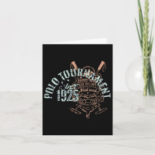 Tarjeta Hípica de Polo Riding &amp; Jugador de Polo Ecuest