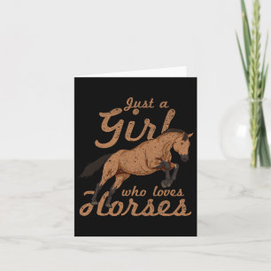 Tarjeta Hípicas En Caballo Amante De Mujeres Ecuestres Chi