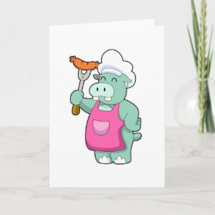 Tarjeta Hipo cocinado con salchicha