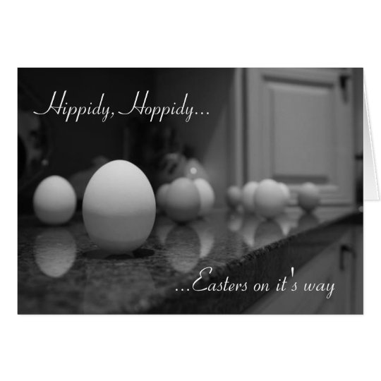 Tarjeta Hippidy, Hoppidy…,… Easters en él es…