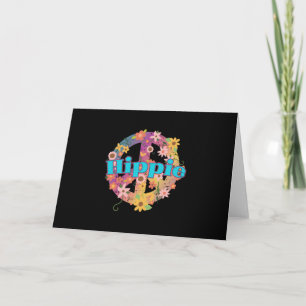 Tarjeta Hippie Peace Namaste Hippies Peace