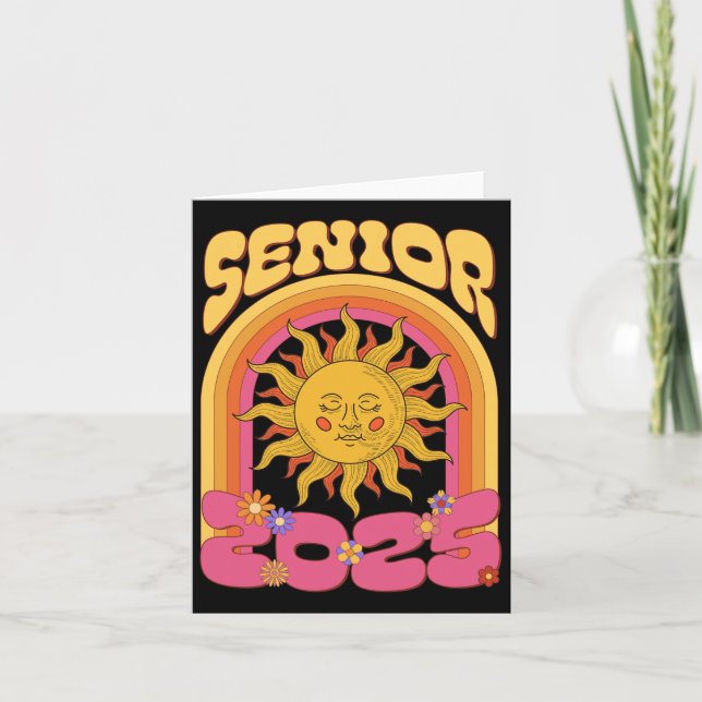 Tarjeta Hippie Sunshine Cl De 2025 Senior 25 Regresa A (Anverso)