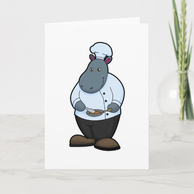 Tarjeta Hippo cocinado con pan (Anverso)