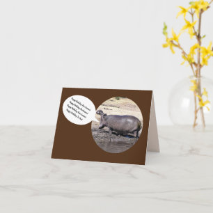 Tarjeta Hippo Cumpleaños Para Tu Tarjeta/Personalización