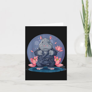Tarjeta Hippo de Kickboxing Artes Marciales Karate Jiu-Jit