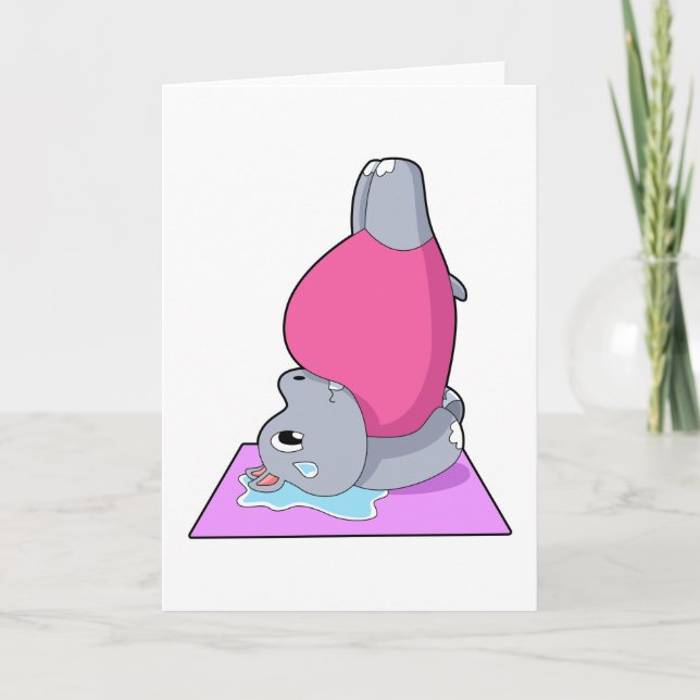 Tarjeta Hippo en el gimnasio del yoga (Anverso)