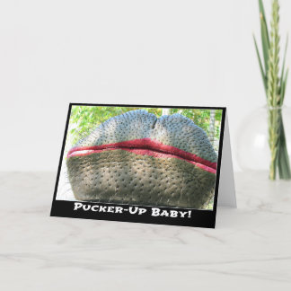 Tarjeta Hippo with Lipstick Greeting Card