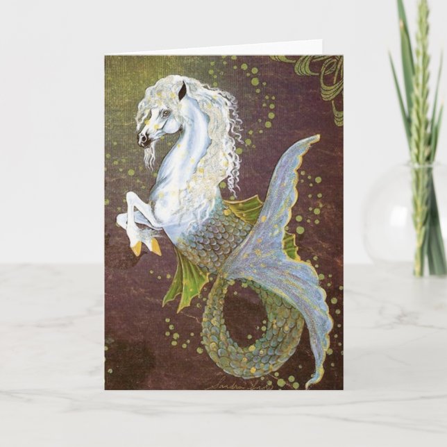 Tarjeta Hippocampus Seahorse (Anverso)