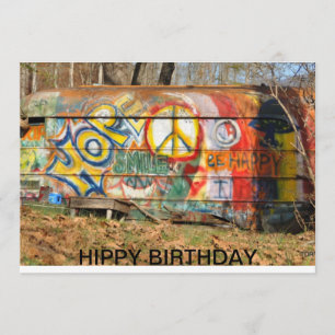 TARJETA HIPPY BIRTHDAY