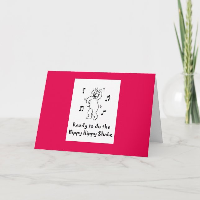 Tarjeta Hippy Hippy Shake (Anverso)
