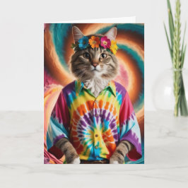 Tarjeta Hippy Tabby