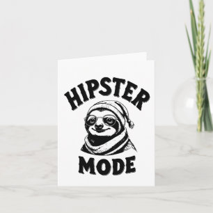 Tarjeta Hipster Sloth Stay Chill