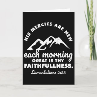 Tarjeta His Mercies Are New Every Morning Lamentations Bib