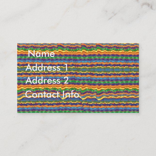 Tarjeta hispánica del perfil del diseño (Anverso)