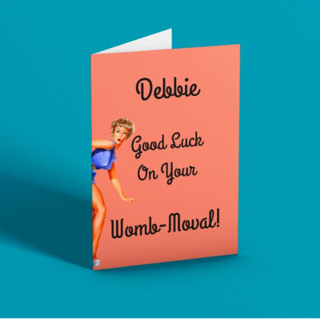 Tarjeta Histerectomía Buena Suerte Graciosa Vintage (Subido por el creador)