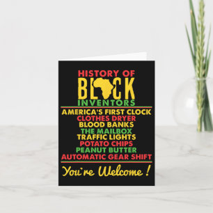 Tarjeta Historia De Los Inventores Negros Olvidados Histor
