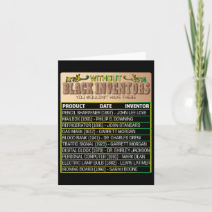 Tarjeta Historia De Los Inventores Negros Olvidados Histor