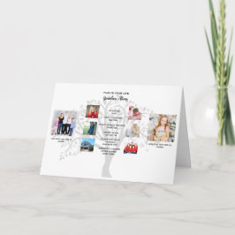 Tarjeta Historia de vida de COLLAGE DE FOTOS de la abuela 