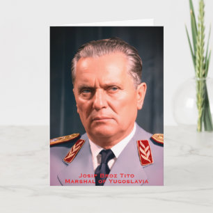 Tarjeta História de Yugoslavia Mariscal Tito SFRJ, Nostalg