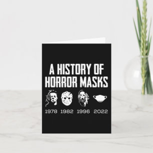 Tarjeta Historia del horror máscaras Lazy Halloween Costum