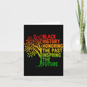 Tarjeta Historia negra honrando el orgullo africano pasado