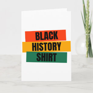 Tarjeta Historia Negra Mes de la Historia Negra América Af