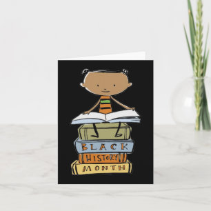 Tarjeta Historia negra niños afroamericanos de orgullo neg