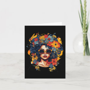 Tarjeta Historia Negra Para Gritos Para Mujeres Cabello De