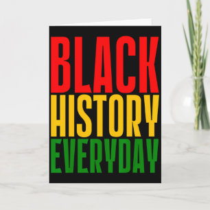 Tarjeta Historia Negra Todos los Días Celebración del Mes