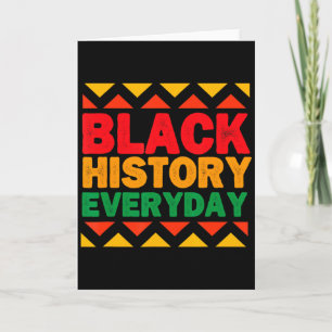 Tarjeta Historia Negra Todos los Días Celebración del Mes