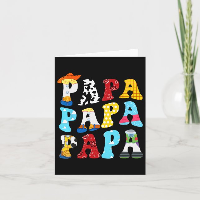 Tarjeta Historia Papa Toy Boy Historia Papá Padres Día Tee (Anverso)