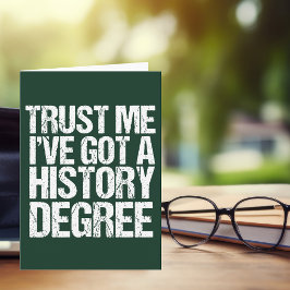 Tarjeta Historiador de citas de graduación de historia div