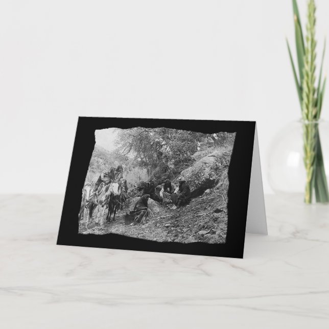 Tarjeta Historias Apache Nativas Vintage (Anverso)