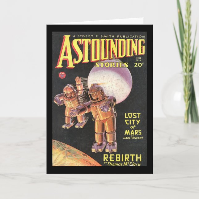 Tarjeta Historias asombrosas cómicas 1934 de Sci Fi del (Anverso)