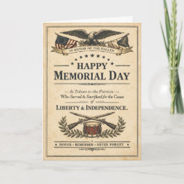 Tarjeta Historic Americana Proclamation Memorial Day