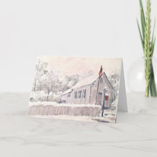 Tarjeta Histórico certificado de Navidades de iglesia de B