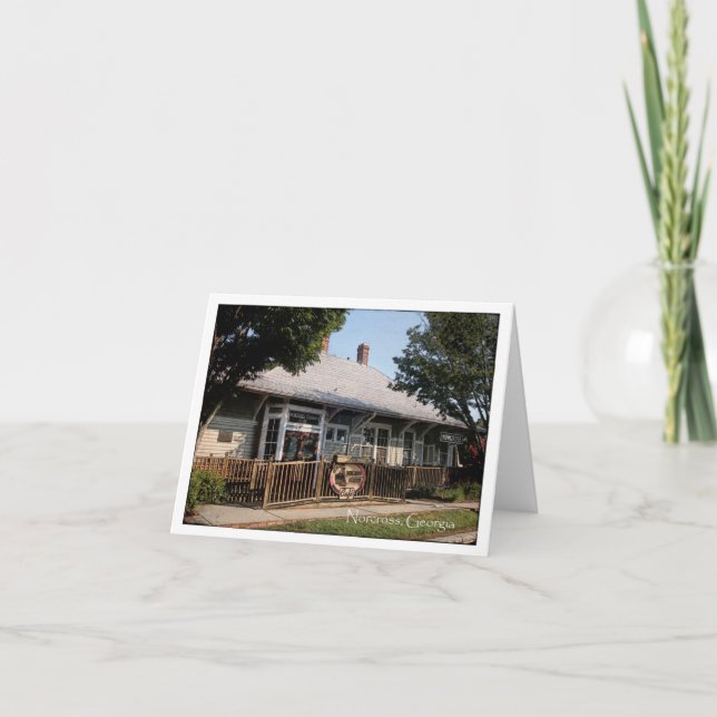 Tarjeta Histórico Norcross: estación de trenes (Anverso)