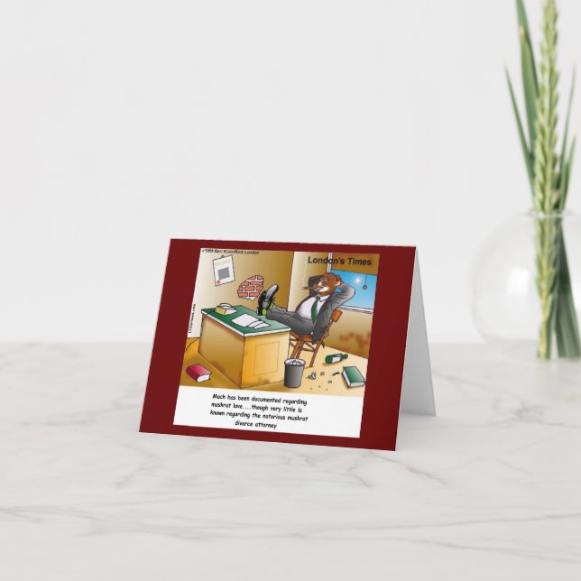 Tarjeta Historieta del fiscal del divorcio Rick London Mus (Anverso)
