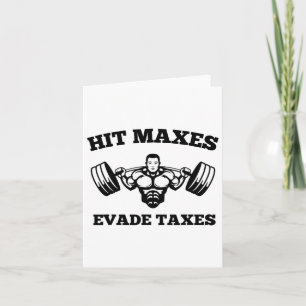 Tarjeta Hit Maxes Evade Impuestos Graciosa Gimnasio Levant
