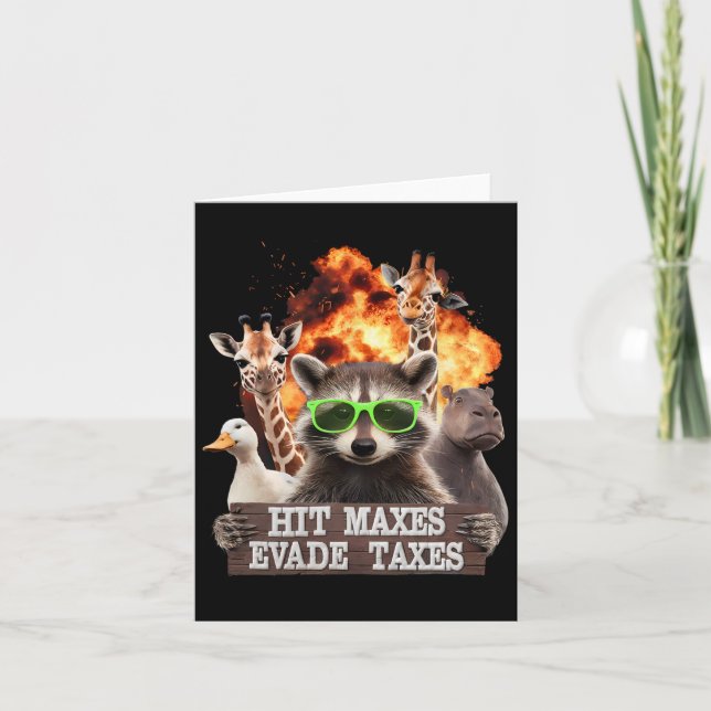 Tarjeta Hit Maxes Evade Impuestos Graciosos Gimnasio Bodyb (Anverso)