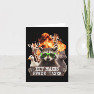 Tarjeta Hit Maxes Evade Impuestos Graciosos Gimnasio Bodyb